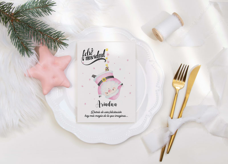 FELICITACION-NAVIDENA-PERSONALIZADA-MAGIA-PAPA-NOEL-MESA-NAVIDAD