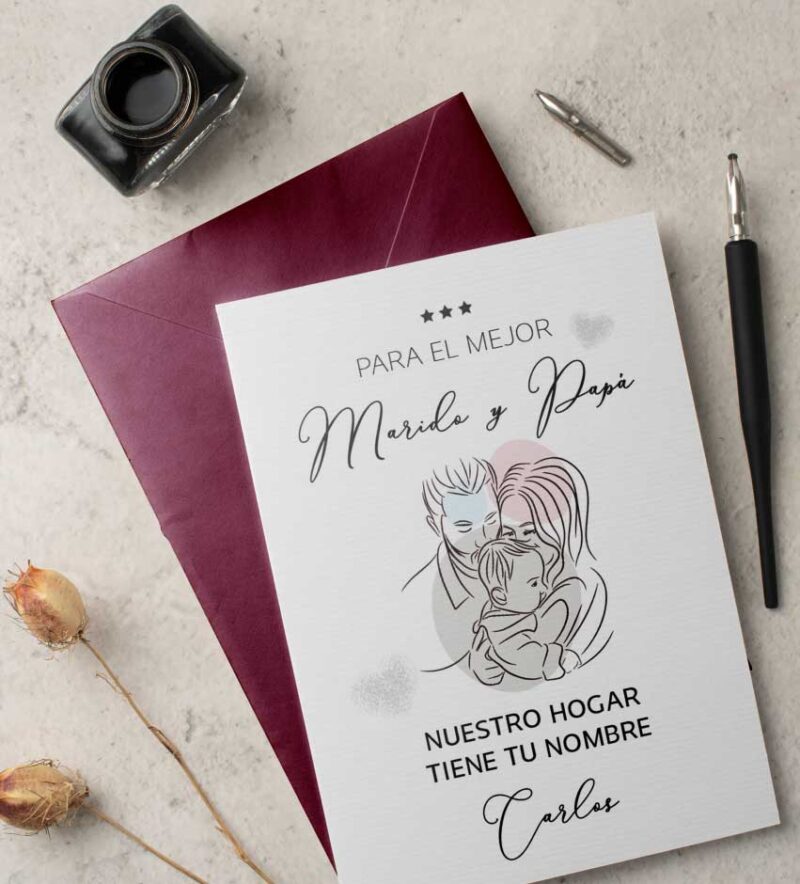 felicitacion-marido-papa-personalizada